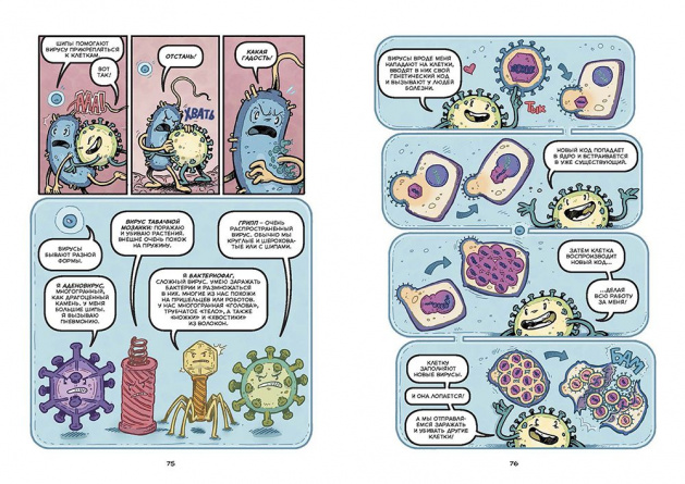 Вирусы и микробы. Научный комикс фото 3