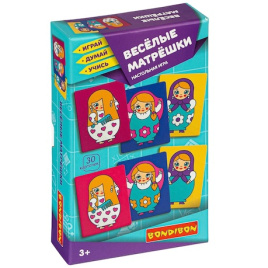 Настольная игра "Весёлые матрёшки". Играй Думай Учись