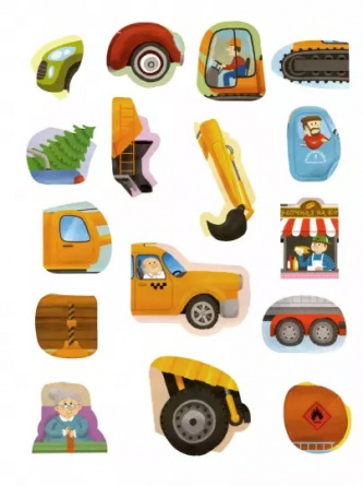 Городские машины. Многоразовые наклейки для детей 3-5 лет фото 4