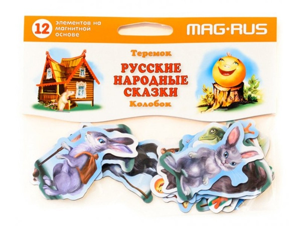 Русские народные сказки Колобок и Теремок на магнитах  фото 2