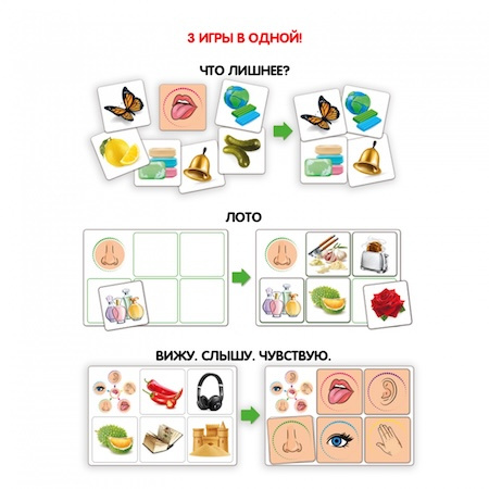 Настольная игра "Лото. Вижу. Слышу. Чувствую!" Играй Думай Учись фото 2